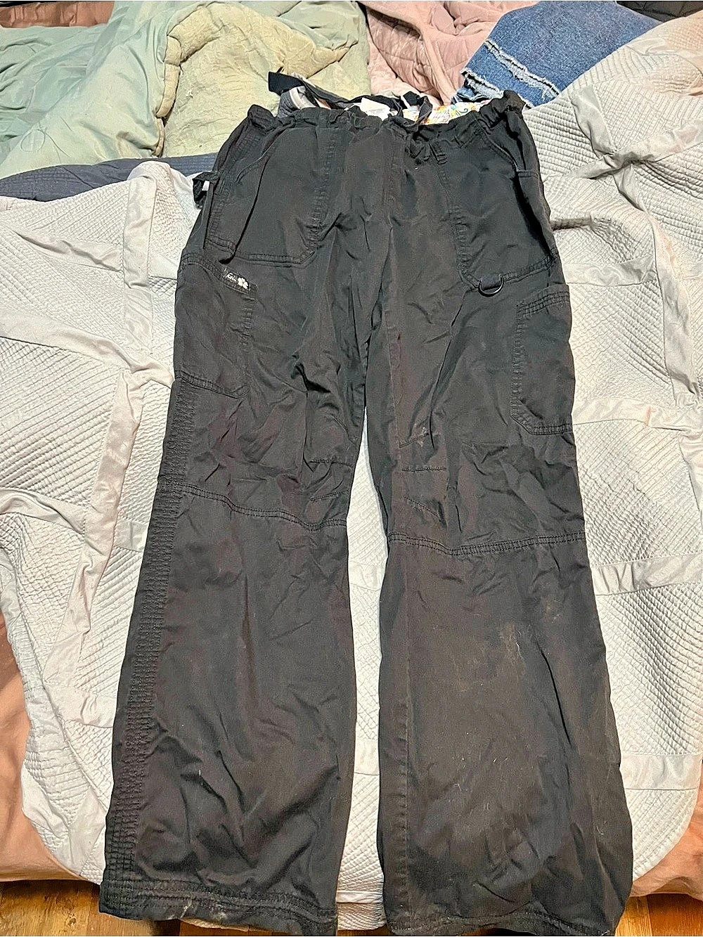 Koi Black Scrub Pants Size Large